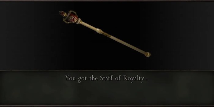 Staff of royalty re4