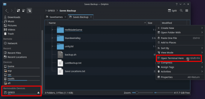 Steam deck backup saves