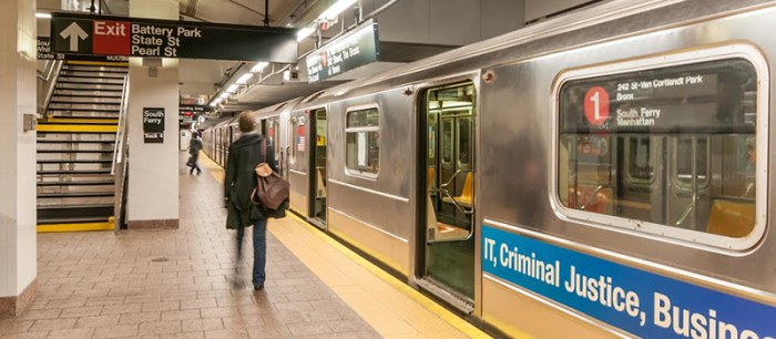 Subway to battery park