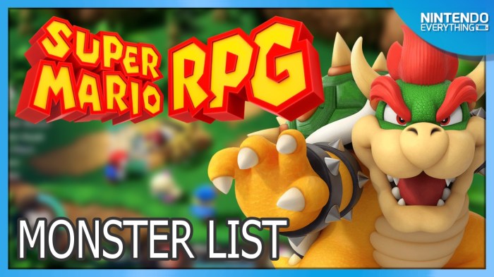 Mario rpg monster list
