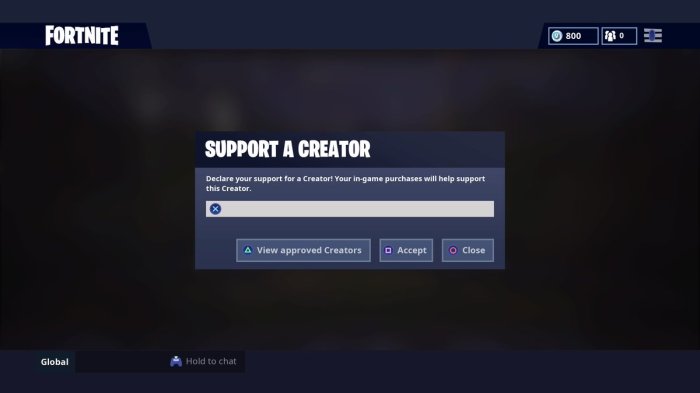 Epic games creator tag