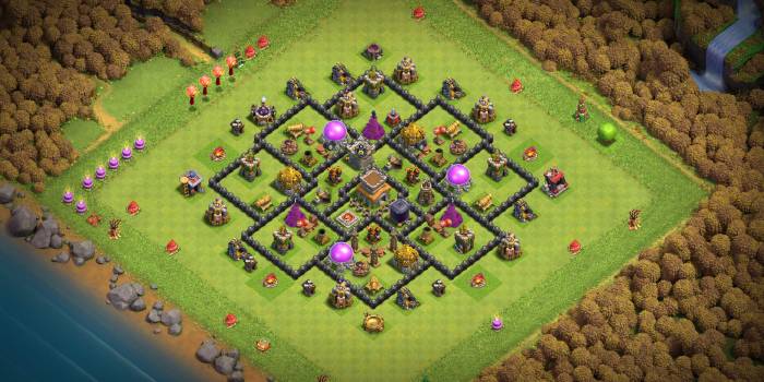 Best base in coc th8