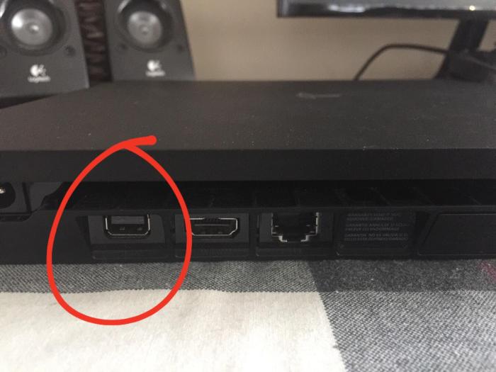 Ps4 ethernet cable port