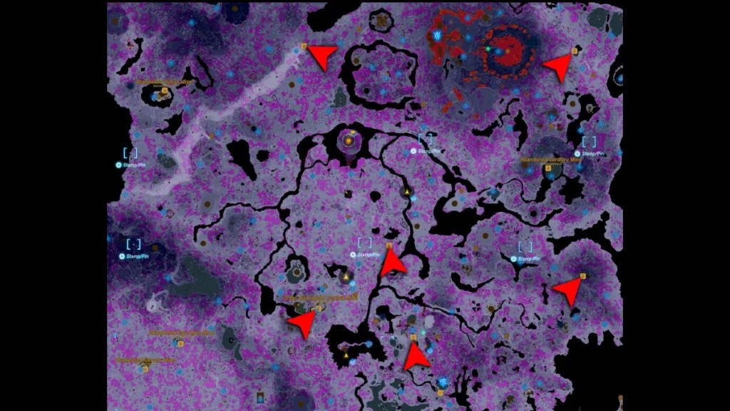 Totk depths weapons map