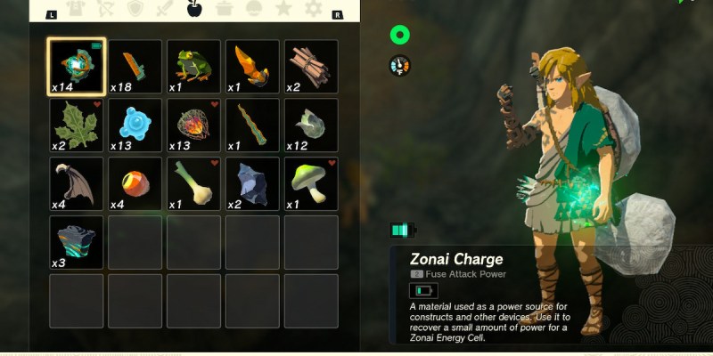 How to get zonai charges