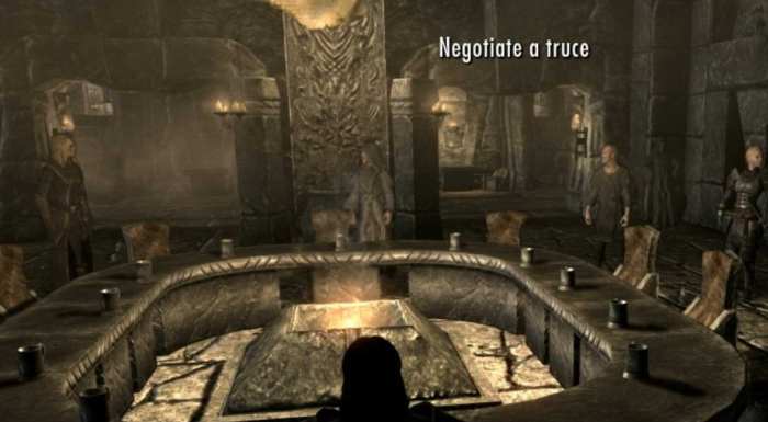 Skyrim negotiate a truce