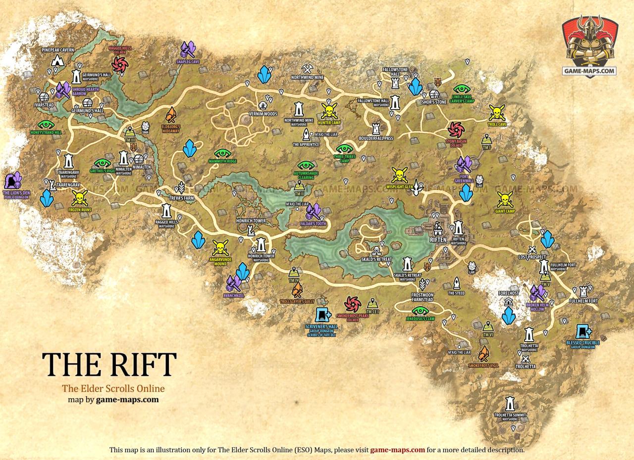 Eso map of the rift