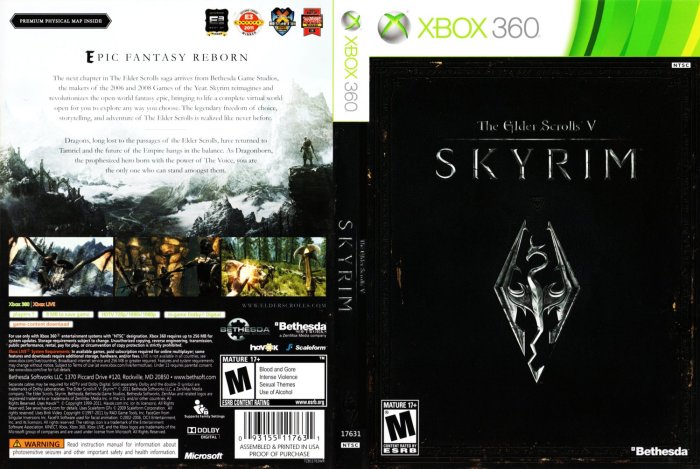 Skyrim for xbox 360