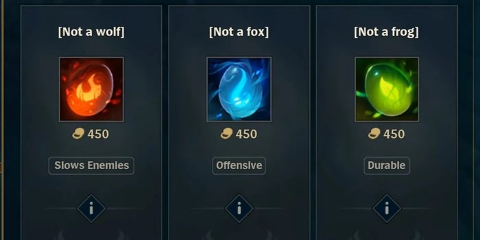 Jungle items in lol