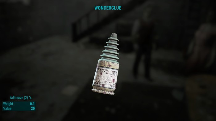 Adhesive in fallout 4