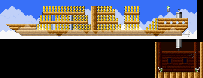 Mario bros 3 coin ship