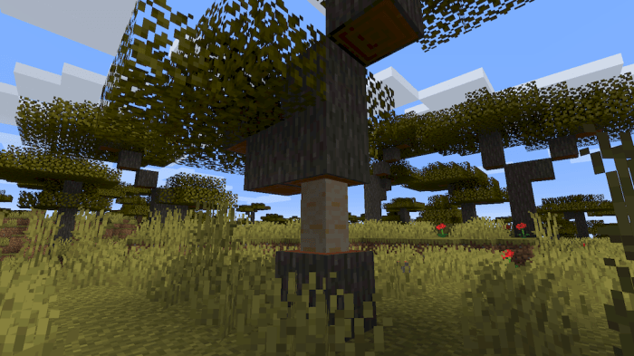 Minecraft chop tree mod