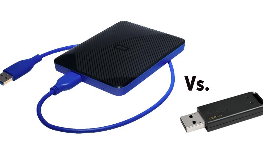 Usb flash vs hard drive