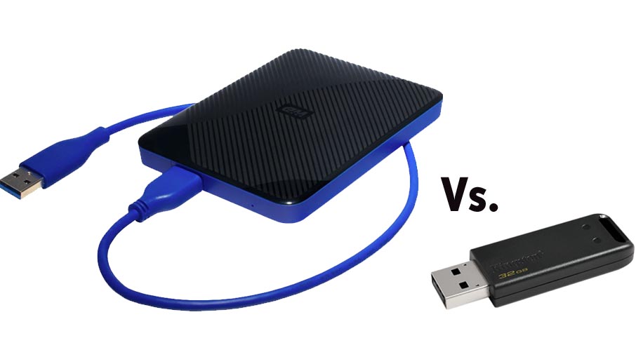 Usb flash vs hard drive