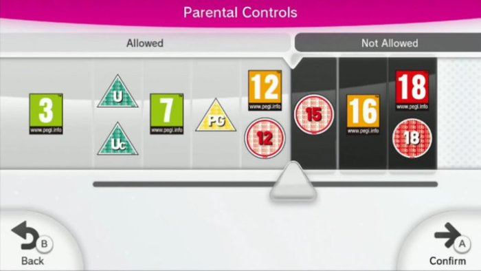 Parental controls wii u