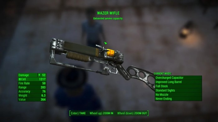 Fallout 4 wazer wifle