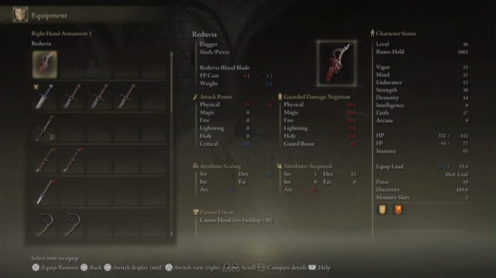 Elden ring weapon scaling