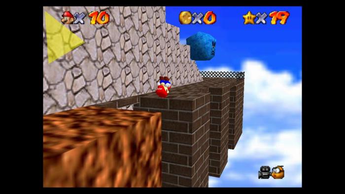 Blast away the wall mario