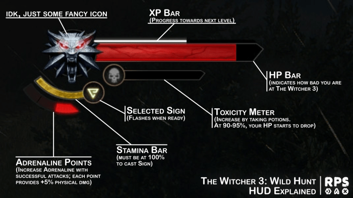 Witcher 3 hud explained