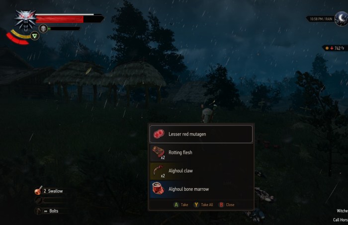 Witcher 3 red mutagen