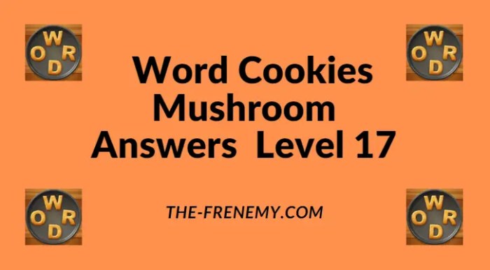 Word cookies mushroom 4