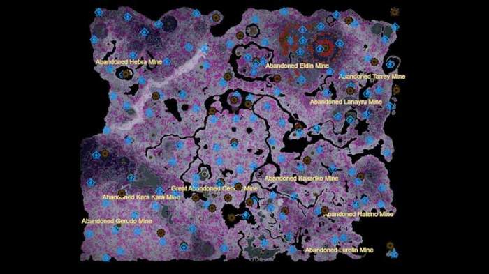 The depths map zelda
