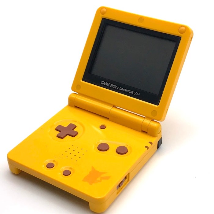 Gameboy sp with pokemon