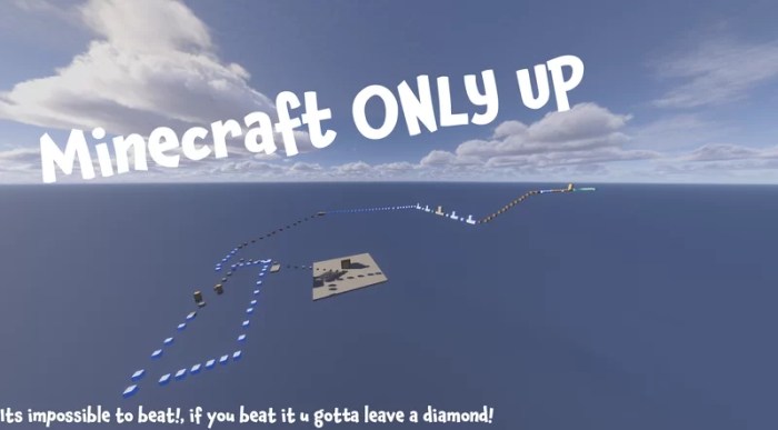 Only up minecraft map