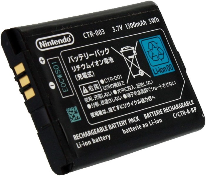 Battery life for 3ds xl