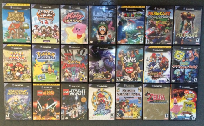 Gamecube games and wii