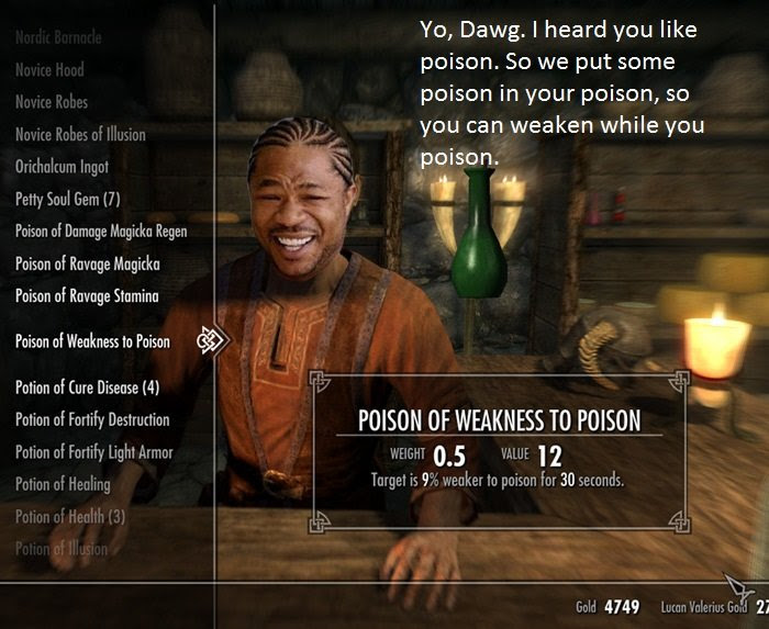 Cure poison recipe skyrim