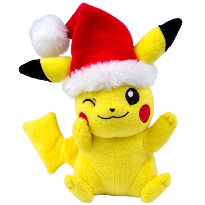 Pikachu in a santa hat