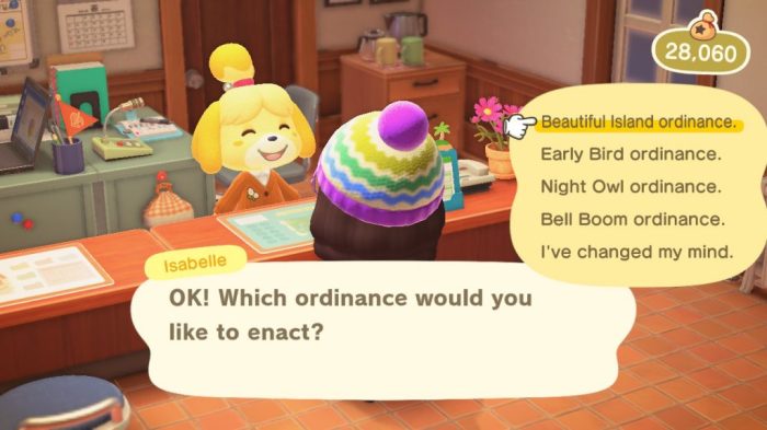 What are ordinances acnl