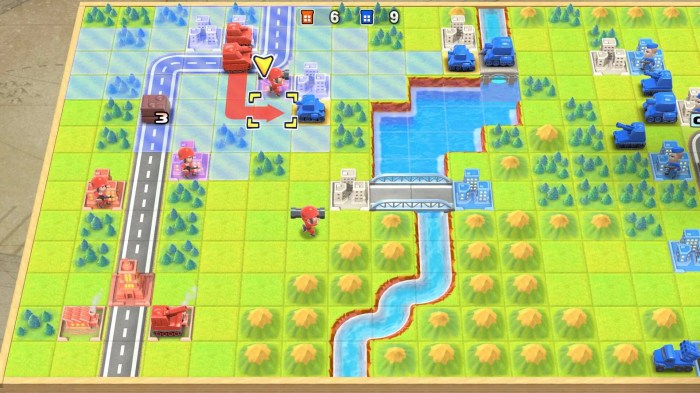 Advance wars world map