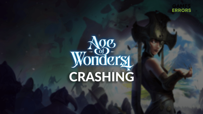 Age of wonders 4 crashing