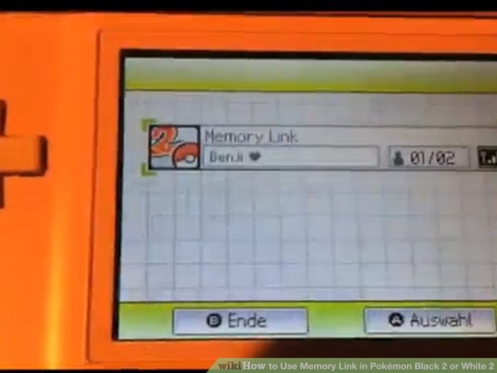 Pokemon bw2 memory link