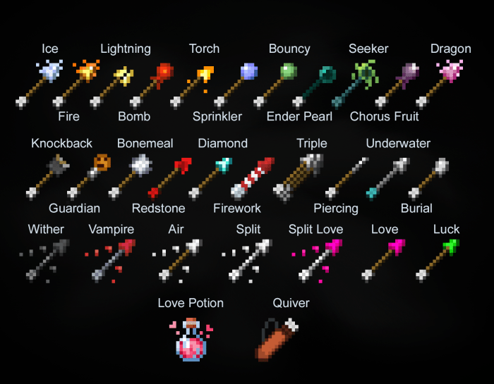 Cool minecraft bow names