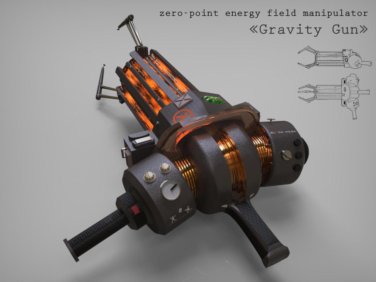 Gun gravity half life prop replica energy zero point manipulator field info toyark