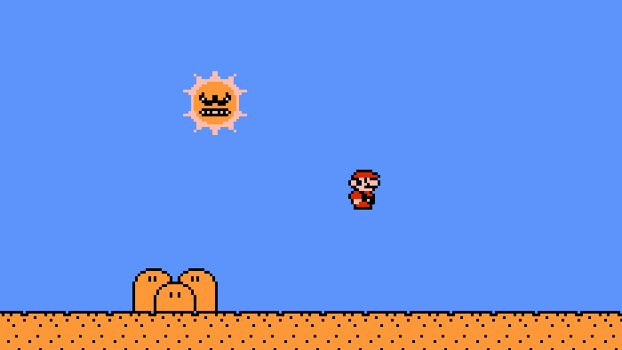 Mario sun angry super bros