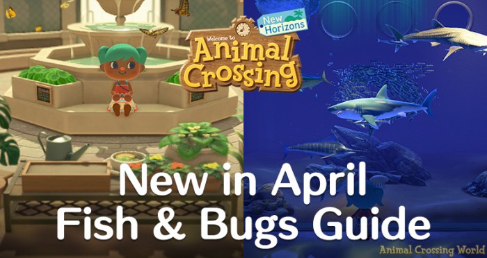 April fish and bugs acnh