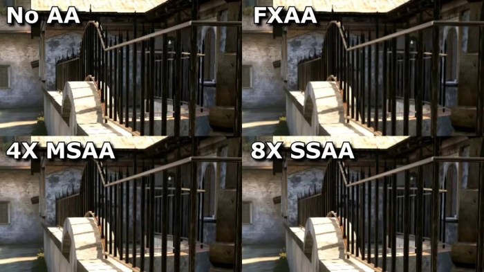 Fxaa vs smaa vs msaa