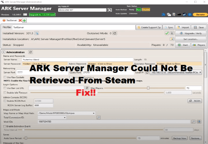 Ark server manager