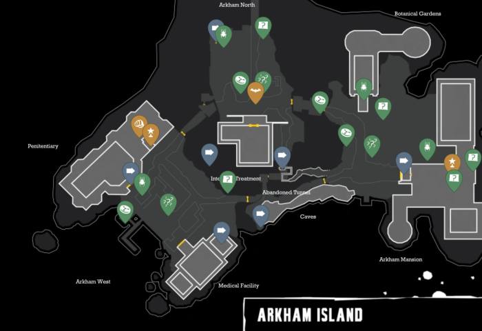 Arkham city game map