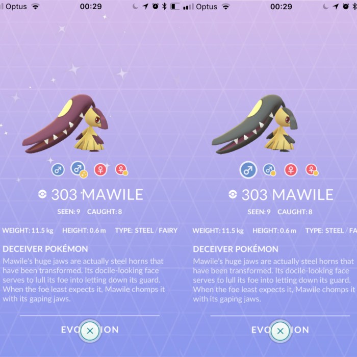 Shiny symbol pokemon go