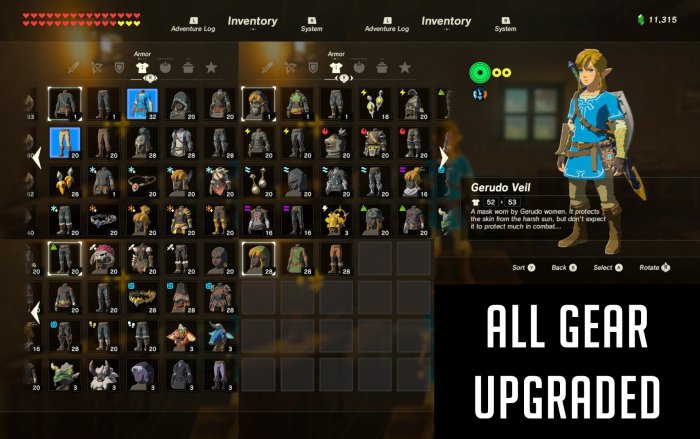 All key items in botw