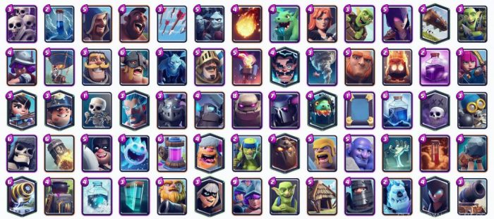Old clash royale cards