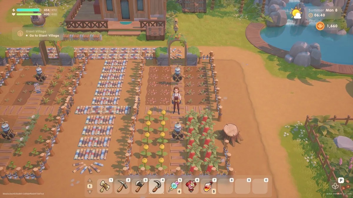 Coral island crop layout