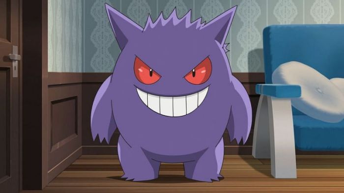 Gengar gastly haunter green leaf fire red pokémon