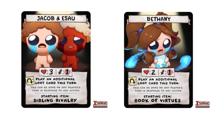 Cards binding of isaac