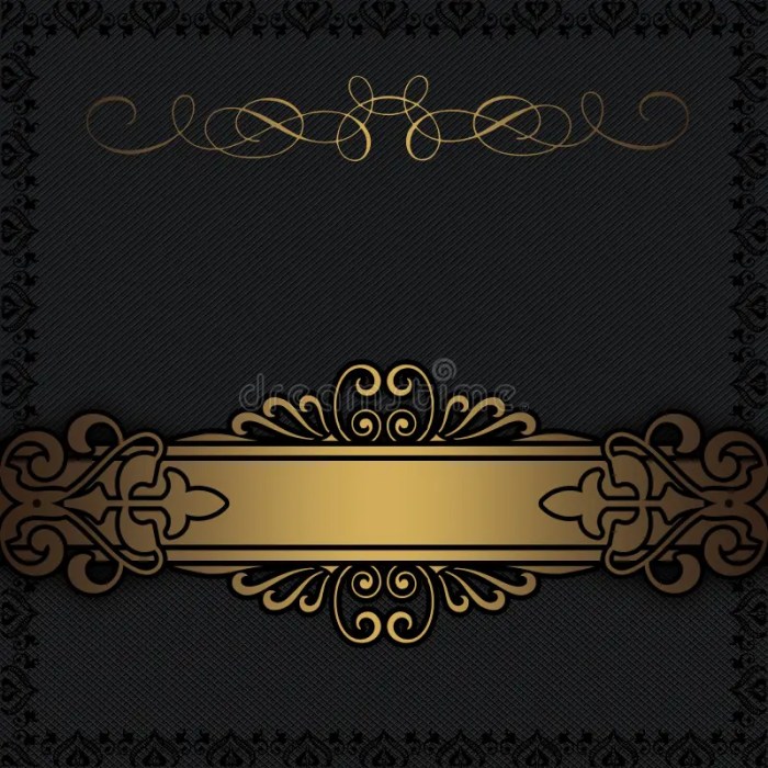 Black and gold border